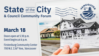 Join the City of Vancouver for the 2024 State of the City and Council Community Forum