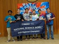 Westview High School Team 1 wins 29th annual BPA Regional Science Bowl. From left Ivan Philip, Matthew Westley, John Wang, Justin Yang, Coby Tran, and coach Fabian Mak.