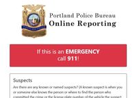 Online Reporting page