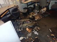 Damage to the Corrections Records Office