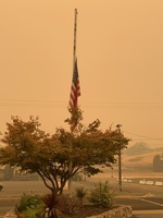 Flag at half staff in memory of 9-11 victims