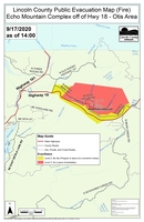 Echo Mtn Fire Downgrade Map - 09/17/20 at 2pm
