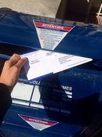 Mailing a ballot.