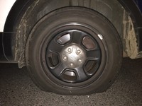 Flattened Tire