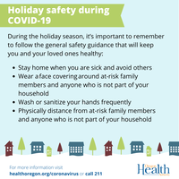 Holiday safety during COVID-19