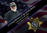 Sgt Brown memorial photo