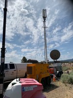 AT&T FirstNet equipment deployed at the fire.