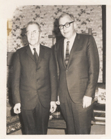 Photo: Alvin Karpis (left) and James Carty (right). This is from the James E. Carty Collection at the WSU Vancouver Library, Archives and Special Collections