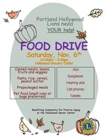 Food Drive with Hollywood Lions