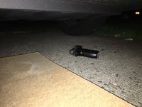 Gun under car