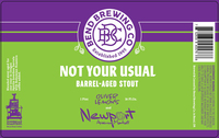 Not Your Usual Barrel Aged Stout