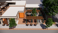210 East Main Street rendering - Courtyard