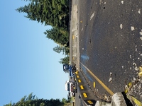 OSP investigates Semi-truck crash on I-84 with significant highway closure- Multnomah County (Photo)