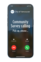 Community Survey Calling Cell Phone Image