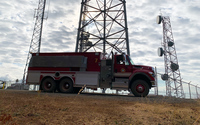 2022 Salem Fire Truck near cell towers