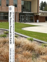 The Rotary Club of Oregon City has installed a peace pole on the Clackamas Community College Oregon City campus.