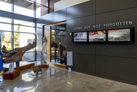 The Oregon Public Safety Academy hosts a permanent 9/11 Memorial that includes multiple artifacts from the World Trade Center and the Pentagon, as well as artwork and a video tribute to first responders and victims.