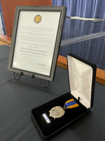 The Law Enforcement Medal of Honor is awarded to officers who distinguish themselves by gallantry and fortitude at the risk of their life above and beyond the call of duty.