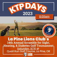 La Pine Lions Golf Tournament Flyer
