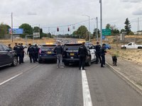 Officers stop stolen vehicle