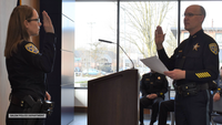 Images from the swearing-in ceremony of Deputy Chief Debra Aguilar