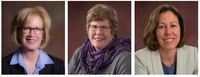 PeaceHealth Board of Directors Update: (L to R) Carol Aaron, Ione Adams, MD, Lorraine Arvin